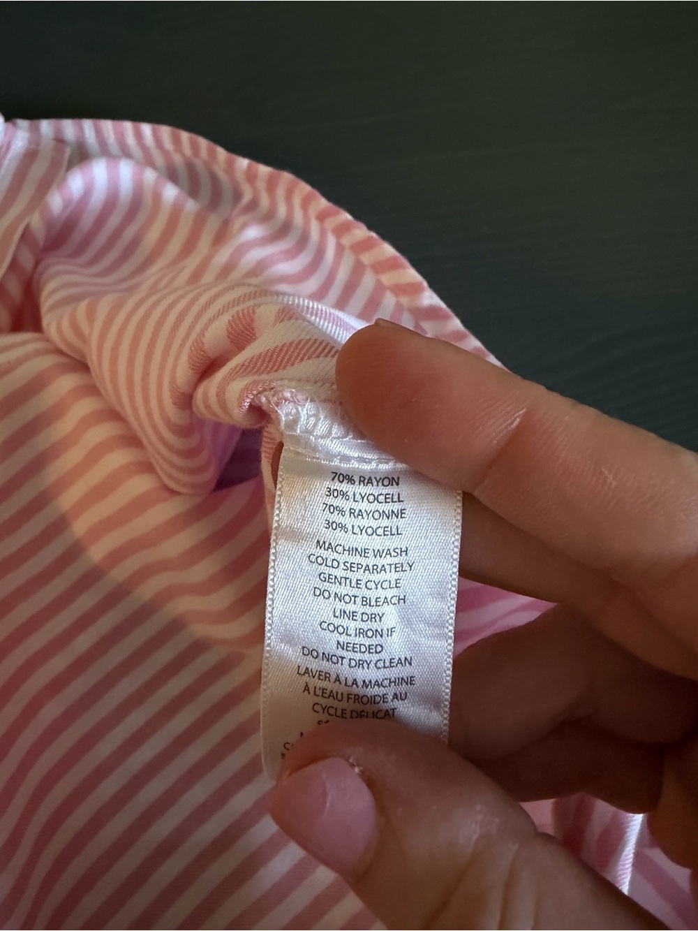 beachlunchlounge Pink & White Striped Button-Down Shirt - Picture 7 of 7
